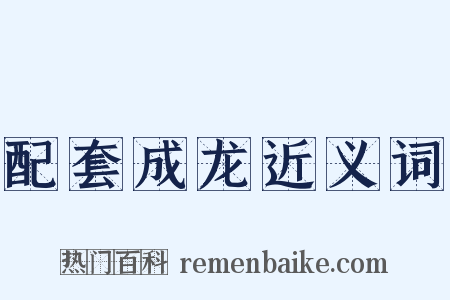 配套成龙近义词是什么意思的图片